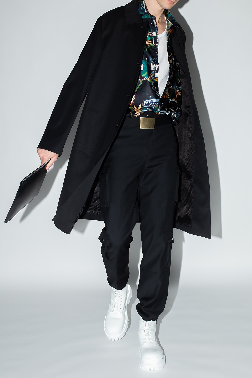 givenchy carried Single-vented coat